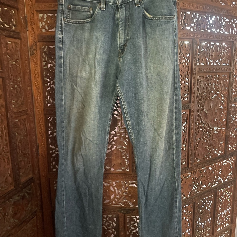 Signature by Levi Strauss Men's Straight Jeans in Faded Blue